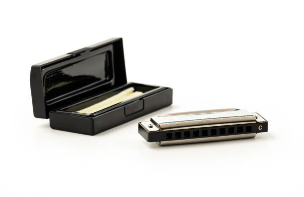 istock Harmonica or French harp, blues harp 1473467486
