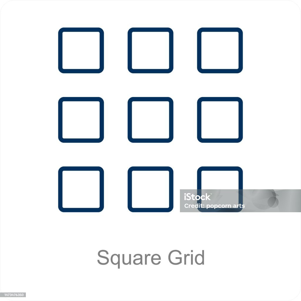 Square Grid Image Vector Square Grid Stock Illustration - Download Image Now - Concepts ...