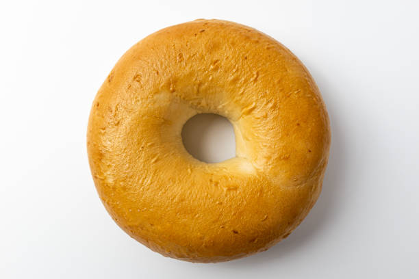 ciambelle - bagel bread isolated circle foto e immagini stock