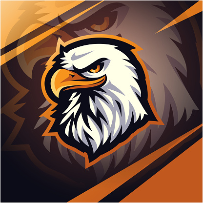 Illustration of Eagle sport mascot