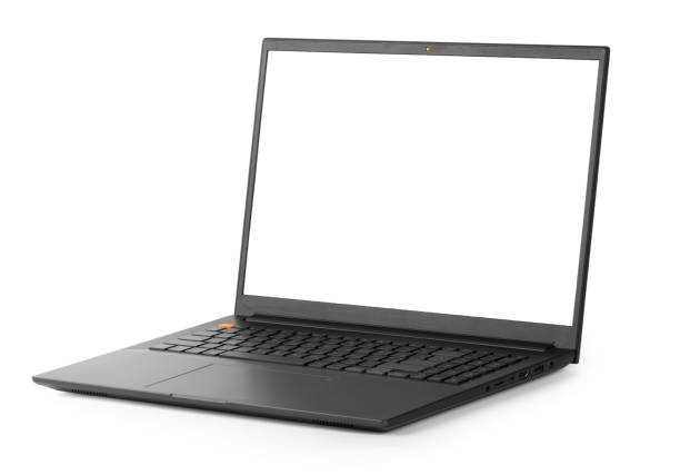 istock Modern laptop isolated on the white background with clipping path 1473492099