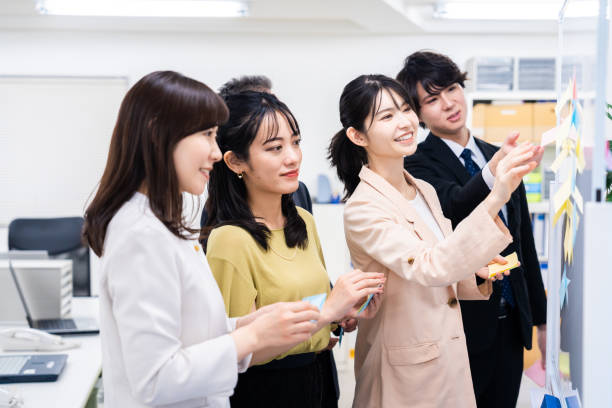 istock Office members exchanging diverse opinions 1473492219
