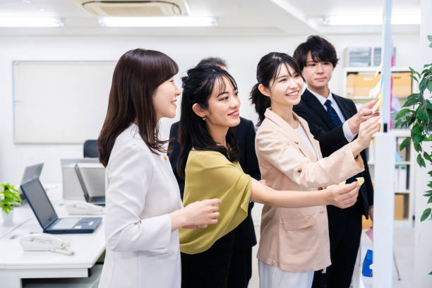 istock Office members exchanging diverse opinions 1473492233