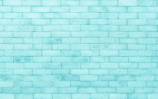 Brick Wall That Has Been Painted Blue