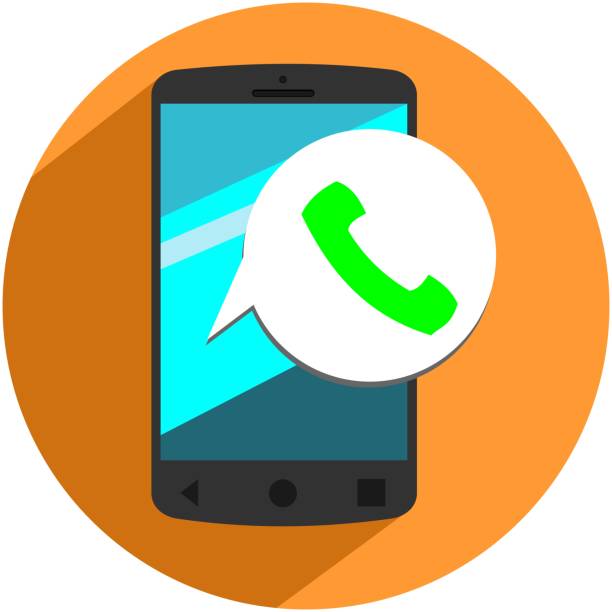 istock Vector illustration of a mobile phone with a balloon with a green telephone symbol. 1473501193