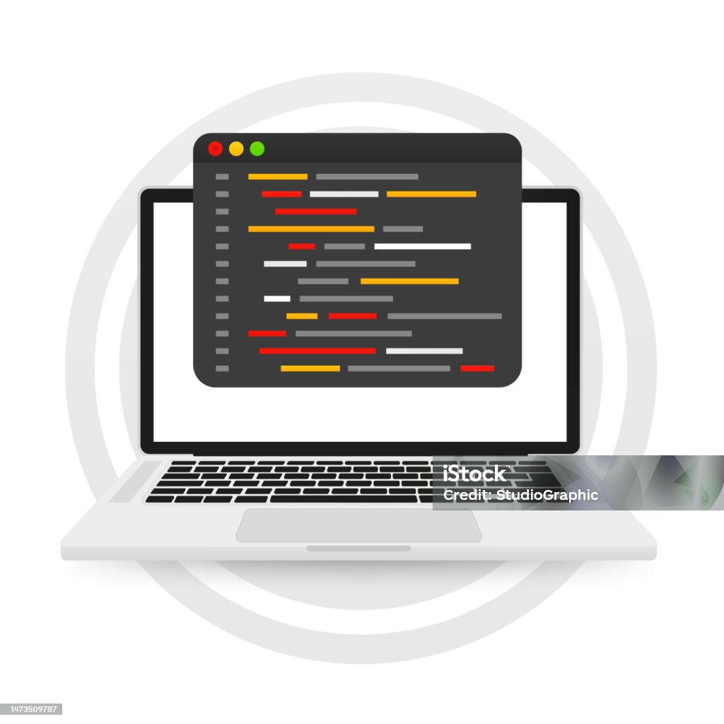 Layar Coding Pemrograman Bahasa Pemrograman Dan Kode Program Di Layar Laptop Pengkodean ...
