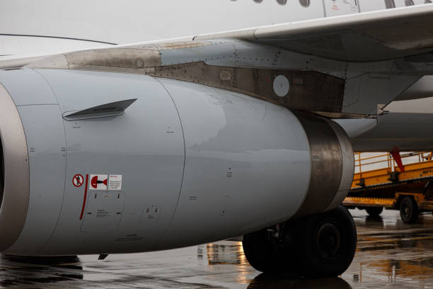 istock Engine of aircraft ready for departure 1473511593