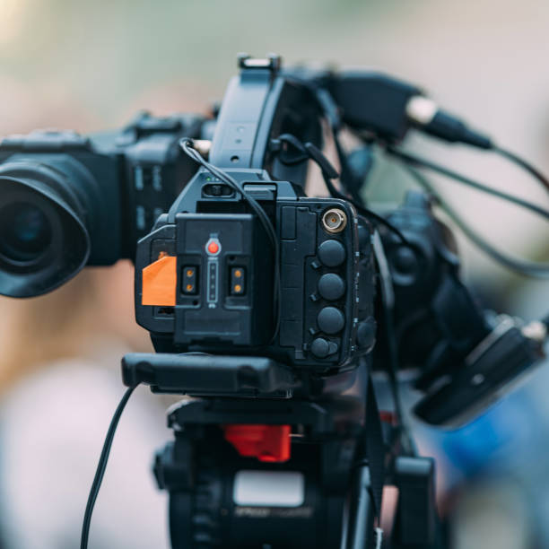 istock TV Camera at a Local Media Conference 1473511726