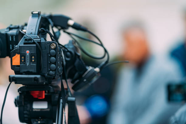 istock TV Camera at a Press Conference 1473511870