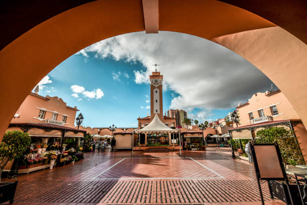 por dentro do mercado de nuestra señora de africa em santa cruz de tenerife, espanha - tenerife spain santa cruz de tenerife canary islands - fotografias e filmes do acervo