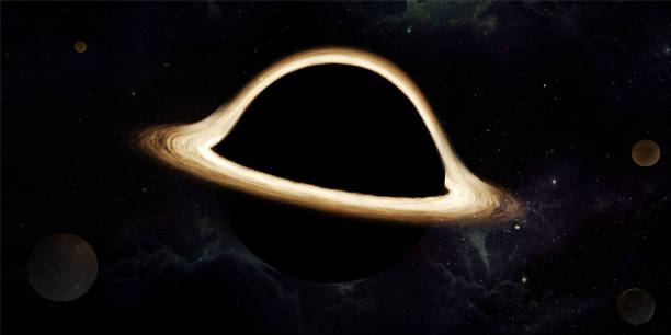 istock Black holes hawking radiation gravitational fields quasars warped spacetime gravity event horizons Cosmic background in space 3D illustration 1473522666