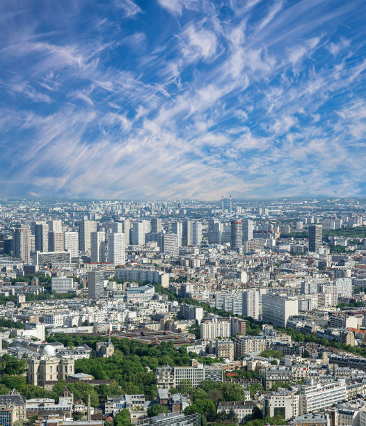 Paris skyline (cloudy summer day) , France