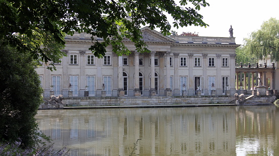 Palace on the Isle at Lazienki Krolewskie (Royal Baths) Park, northern facade, Warsaw, Poland