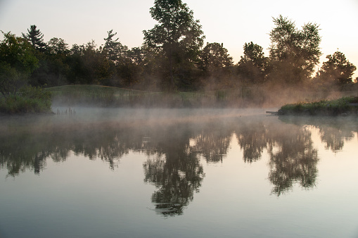 Morning Cloudscape at reservoir