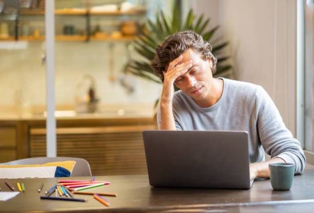 istock White british man workiing at home. 1473543667