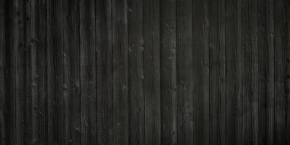 Black Wood Panels Texture Background