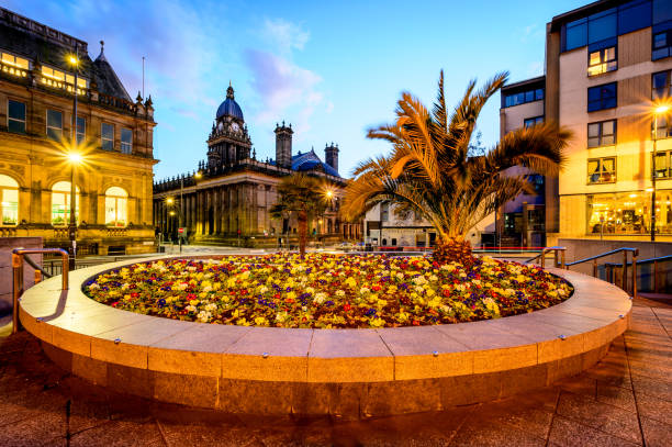 millenium square leeds - leeds england museum famous place yorkshire foto e immagini stock