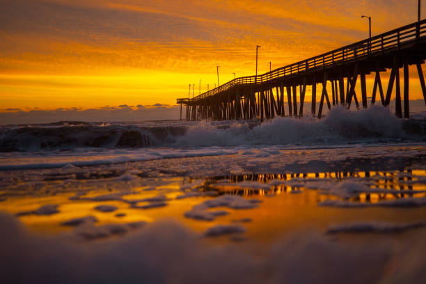 istock Colorful sunrise at Virginia Beach 1473546247