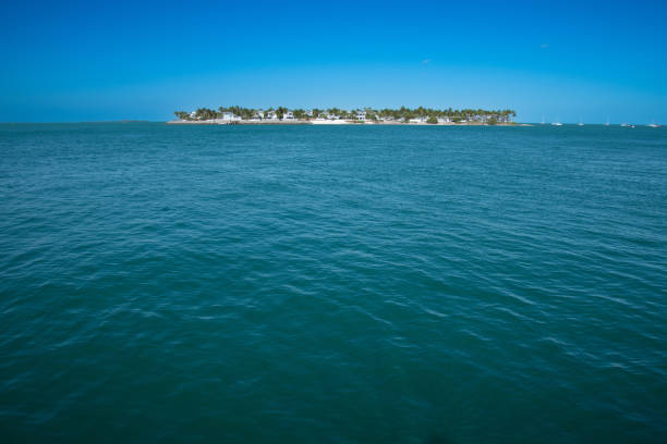 View of the small island located in front of Key West in Florida in the United States