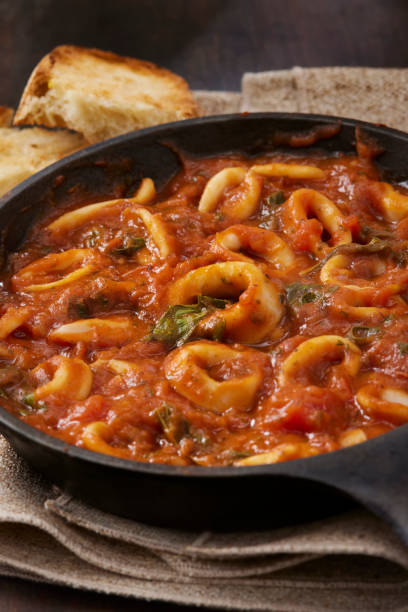 istock Italian Style Calamari in Tomato Sauce 1473553825