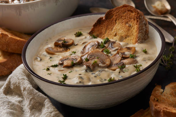 istock Creamy Wild Mushroom Soup 1473554386