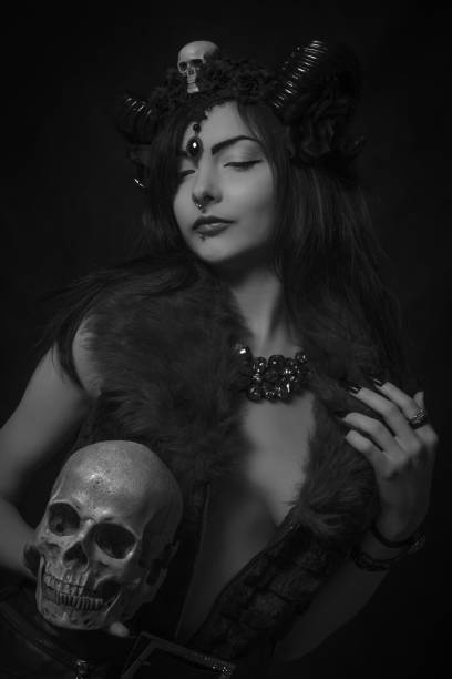 istock Cute faun with skull 1473558089