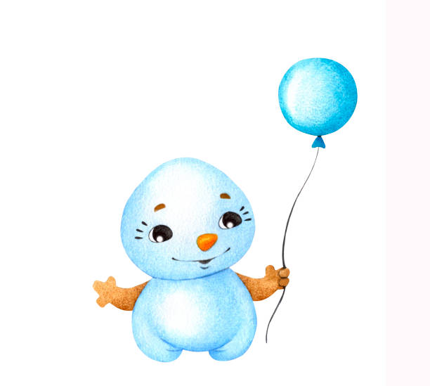 istock Collection of baby snowmen. Cute winter character. 1473559675