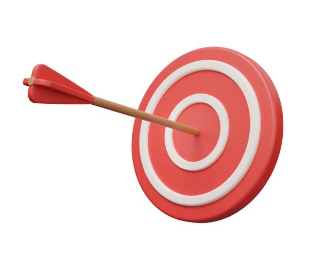 istock target arrow 3d render. 3d render cartoon minimal icon illustration 1473575828