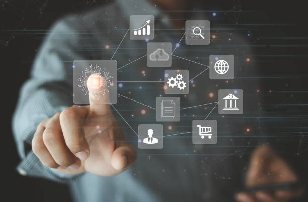 istock Ai technology. AI learning and business artificial intelligence, modern, transformation of ideas and the adoption of technology in business in the digital age, enhancing global business capabilities. 1473576078