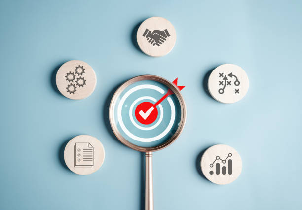 istock Business growth success achievement concept, planning development leadership and customer target group 1473580491