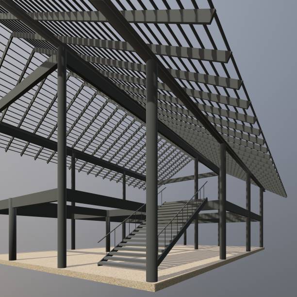 istock 3D illustration of building structure 1473581485