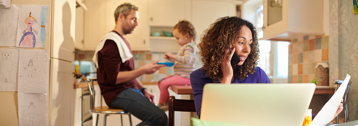 working mum from home