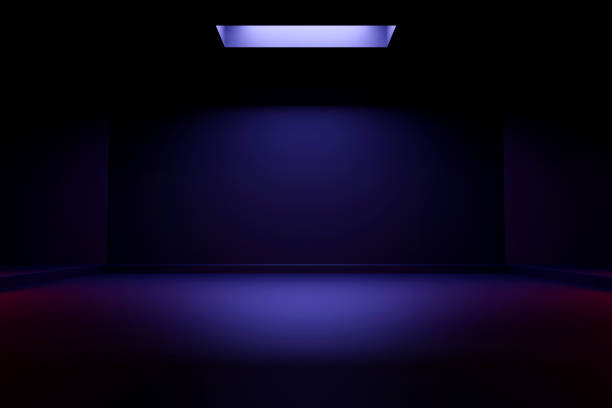 istock empty abstract industrial concrete interior. concrete floor and dark room. 3d illustration 1473592992