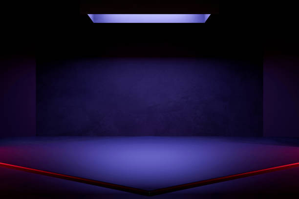 istock empty abstract industrial concrete interior. concrete floor and dark room. 3d illustration 1473592996
