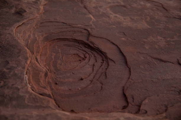 Detail of rock formations at dead horse point state park in United States, Utah, Moab