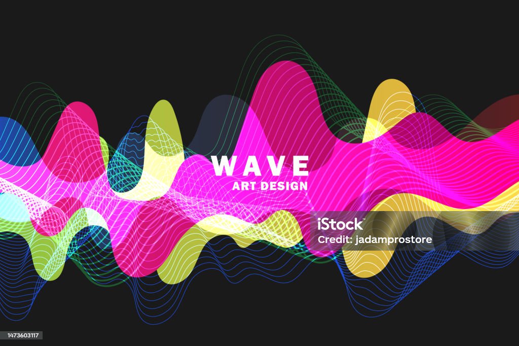 Wave Website Design Abstract Colorful Vector Background Color Wave Design Stock ...