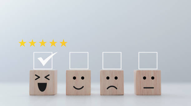 istock Satisfaction rating and customer service concept 1473615547
