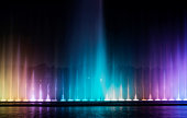 Beautiful lights of the music fountain