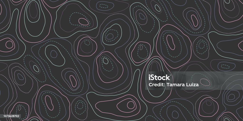 Topographic Map Lines Vector Abstract Stock Illustration - Download ...