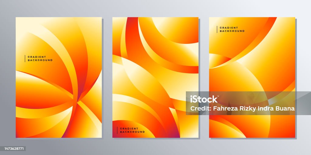 Orange Gradient Abstract Tech Abstract Gradient Orange Background Orange Technology Background Stock ...
