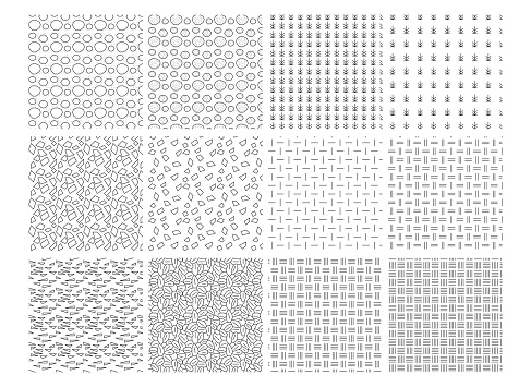 seamless hatch pattern of architectural texture background set, can be used in CAD, plan, elevation, rendering drawings