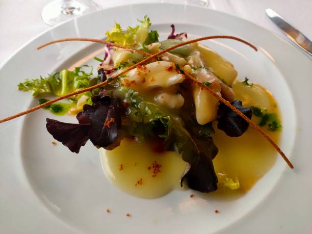 istock Gourmet plate on a restaurant 1473634629