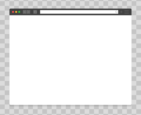 Transparent Browser Design Modern Browser Window Design On Transparent Background Web Window ...