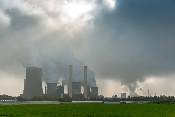 istock Coal power plant and environmental pollution 1473639512