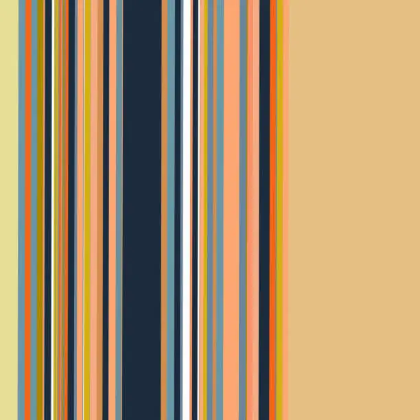 Vector illustration of Vvector colors line striped horizontal seamless pattern geometric background