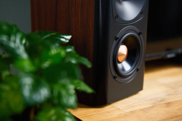 istock Sound speaker in living room interior 1473642283