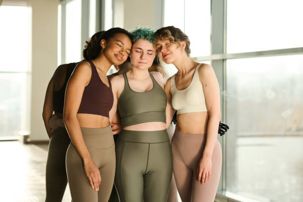 istock Friends enjoying yoga classes together 1473645327