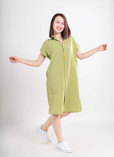 istock Young Asian woman on white background 1473646741