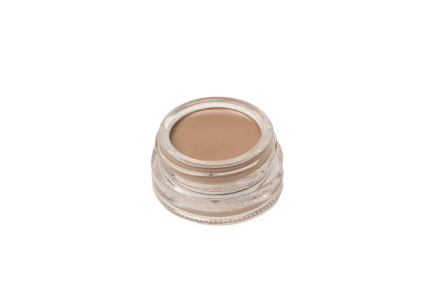 istock A brow pomade in blonde shade with brush isolated on a white background. 1473646890