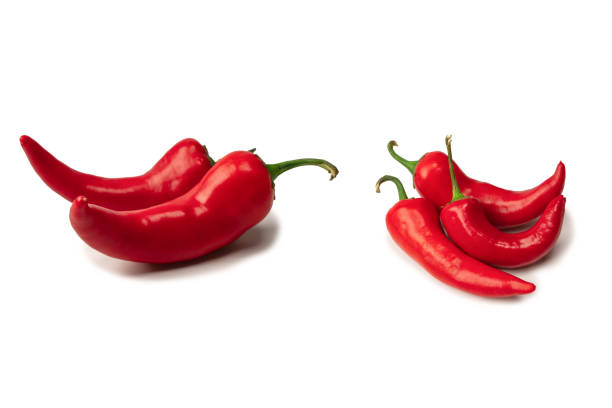 istock Red hot chili pepper isolated on a white background. 1473646933
